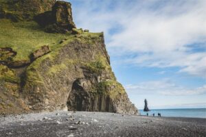 Mountains beach