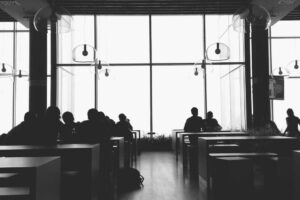 Group of people in bar