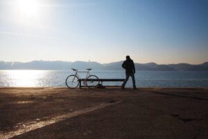 Man and Bike